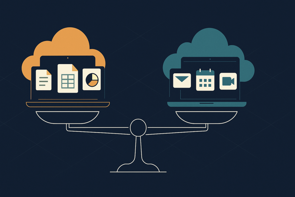 Microsoft 365 vs Google Workspace — porównanie dla małej firmy